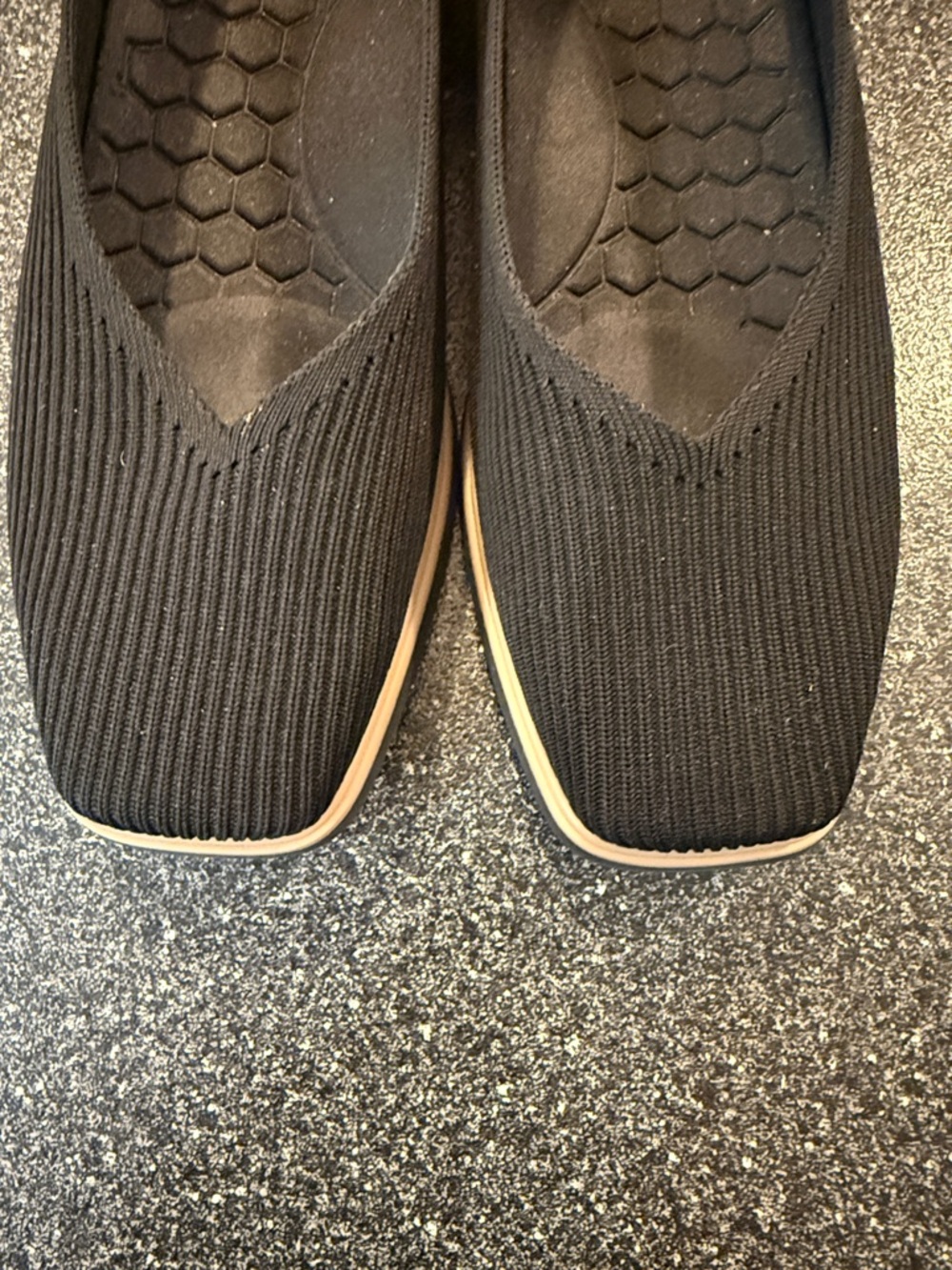 Women’s VIVAIA Mabel Square-Toe All-Day Standing Flats in black - size 39.5 (9) - Picture 6 of 6